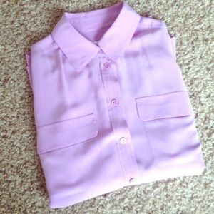 Equipment lavender blouse sz xs